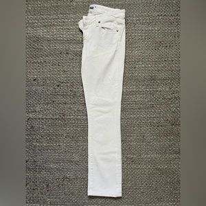 Paige “Skyline Straight” white jeans